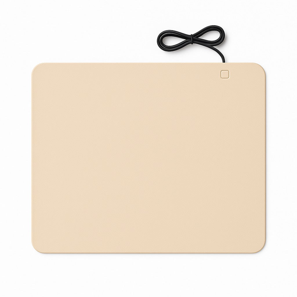MealMate family buffet warming mat in beige on white table
