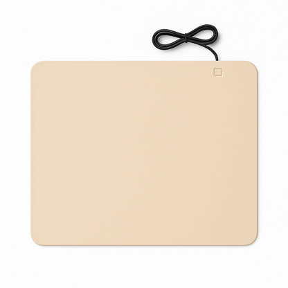 MealMate family buffet warming mat in beige on white table