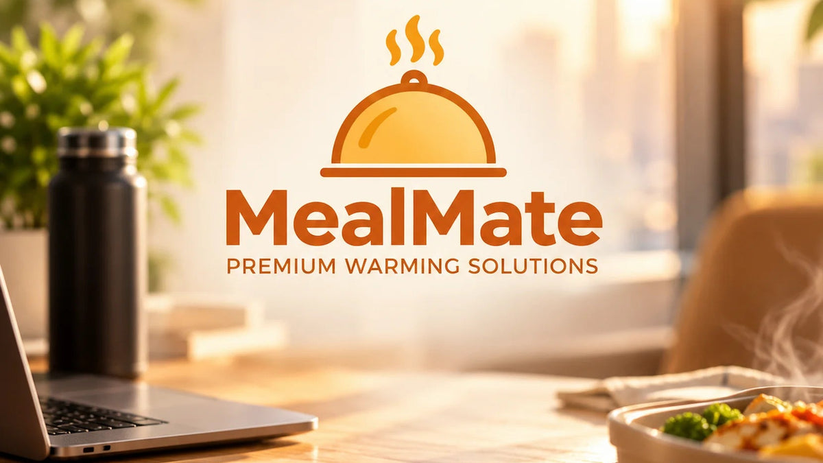 MealMate logo on a warm, sunlit dining table.