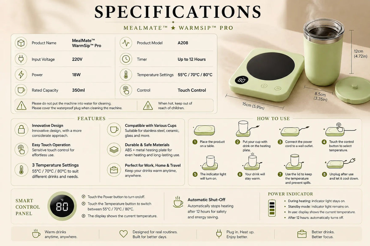 MealMate™ WarmSip™ Pro Mug WarmerWarming SolutionsMealMateMealMate